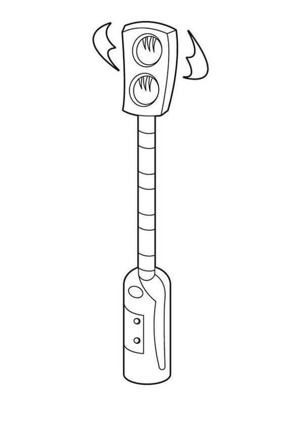 Dibujo de Arma Secreta Mega Mindy para Colorear