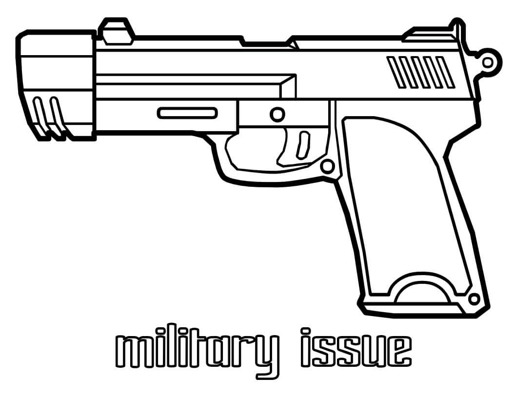 Dibujo de Cuestin Militar para Colorear