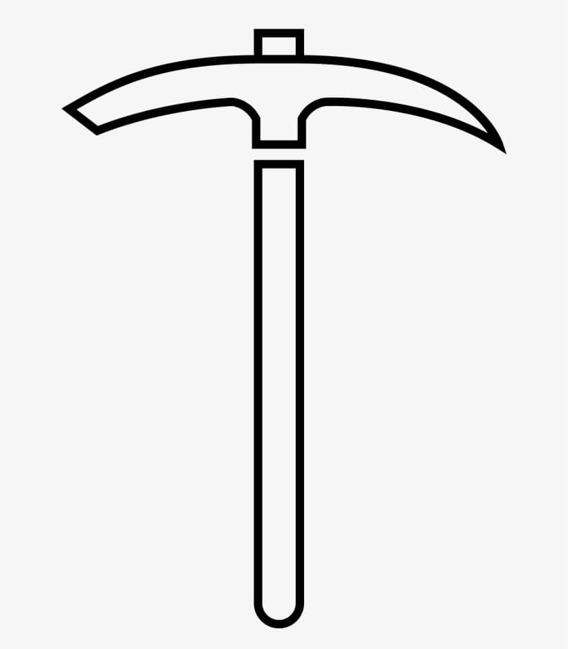 Dibujo de Fcil Piqueta para Colorear