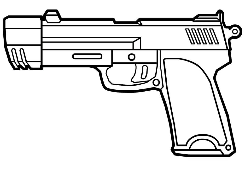 Dibujo de Pistola para Colorear