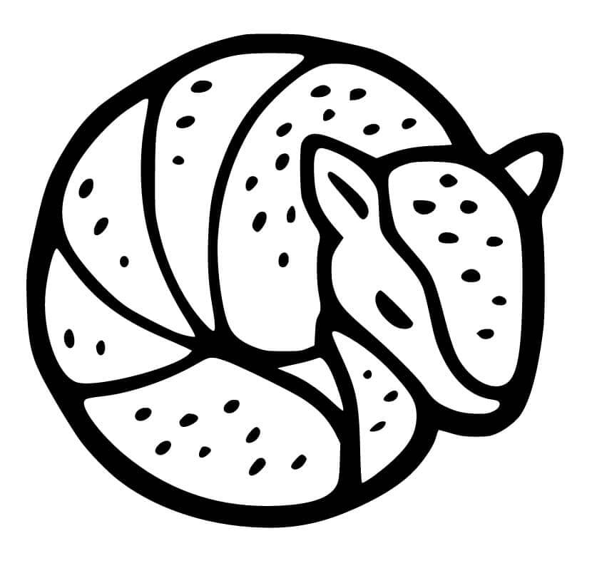Dibujo de Bola de Armadillo para Colorear