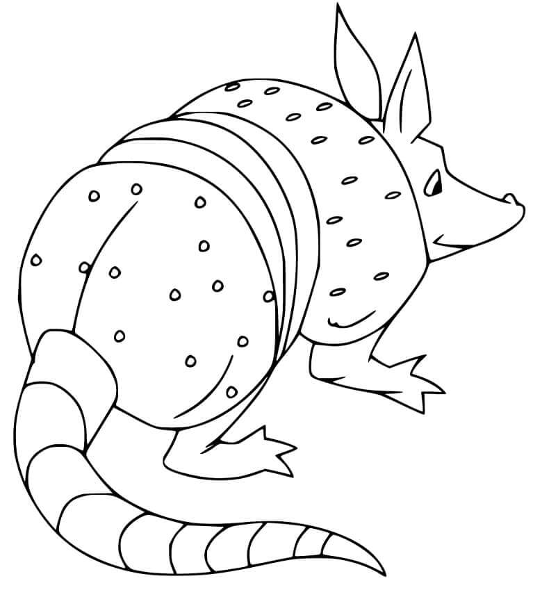 Dibujo de Gran Armadillo para Colorear