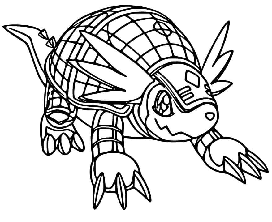 Dibujo de Pokémon Armadillo para Colorear