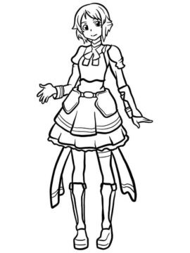 Dibujo de Lisbeth para Colorear