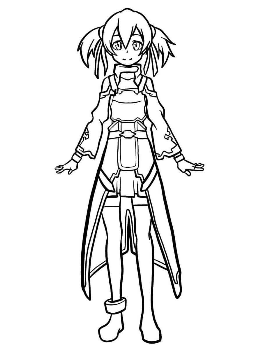 Dibujo de Silica para Colorear