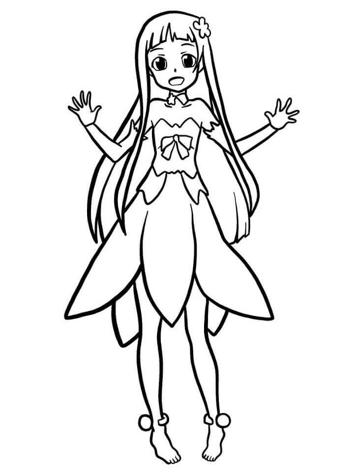 Dibujo de Yui para Colorear