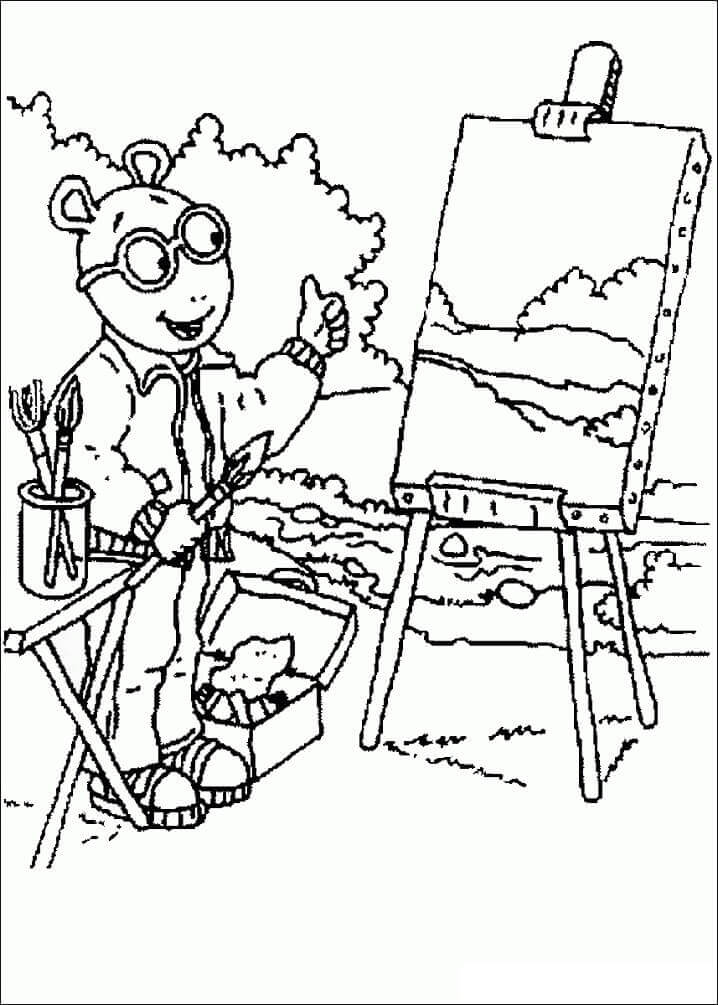 Dibujo de Arthur Leer Dibujo para Colorear
