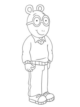 Dibujo de Arthur Read para Colorear