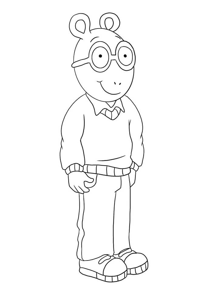 Dibujo de Arthur Read para Colorear