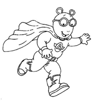 Dibujo de Sper Arthur Read para Colorear