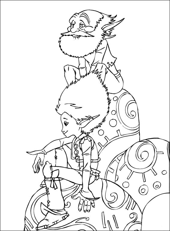 Dibujo de Arthur con Archibald para Colorear