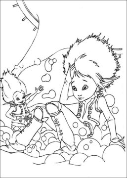 Dibujo de Arthur y Betameche para Colorear