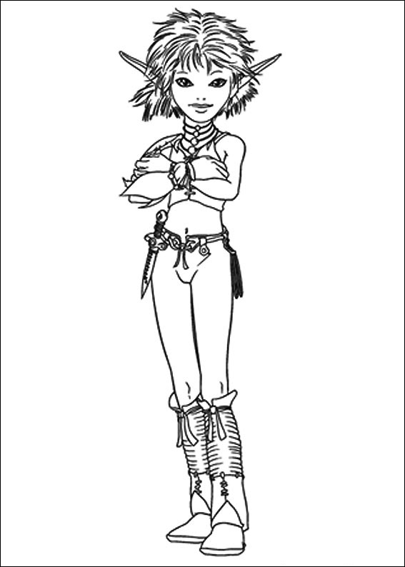 Dibujo de Selenia Fresca para Colorear