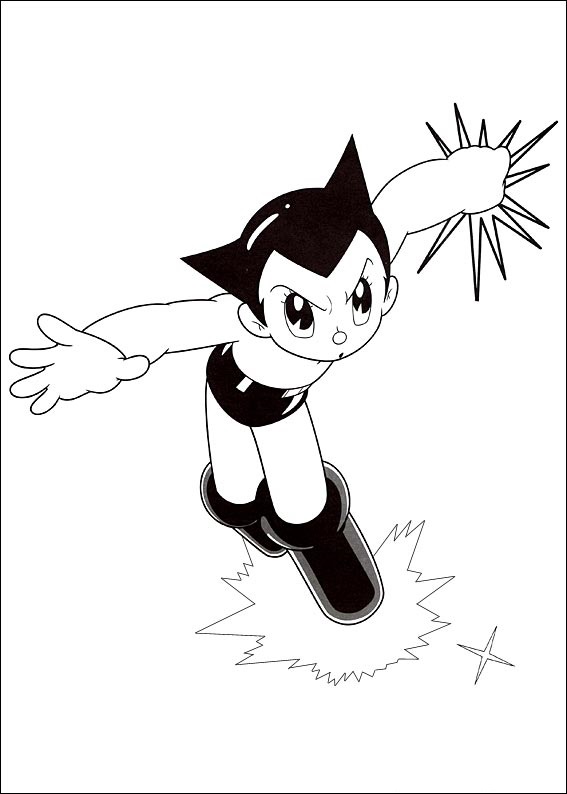Dibujo de 1533609362 Astro Boy Ready To Punch A4 para Colorear
