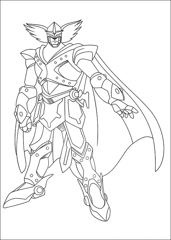 Dibujo de Caballero Azul en Astro Boy para Colorear