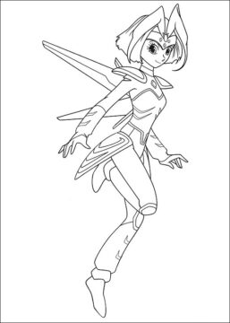 Dibujo de Epsilon Sonriendo para Colorear