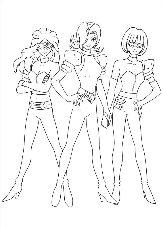Dibujo de Las Chicas Repo para Colorear