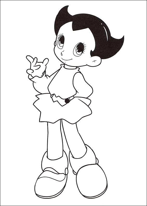 Dibujo de Uran de Astro Boy para Colorear