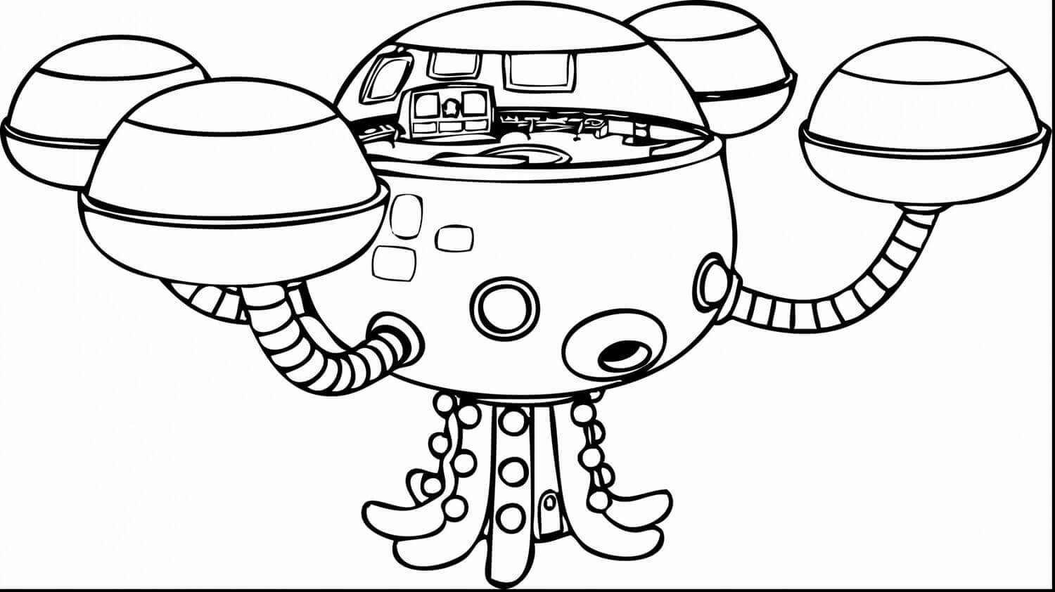 Dibujo de Nave Espacial Octonautas para Colorear
