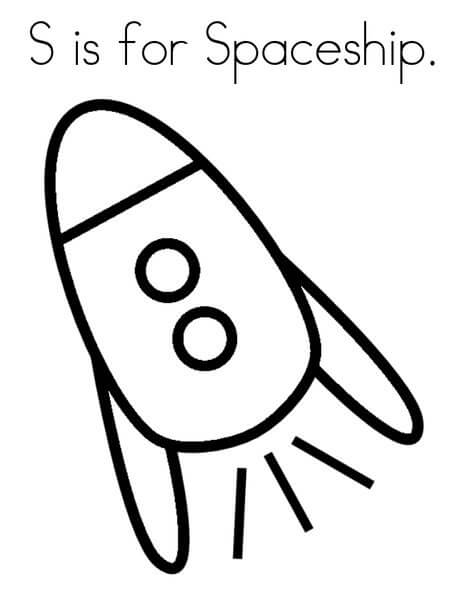 Dibujo de Nave Espacial de Star Wars para Colorear
