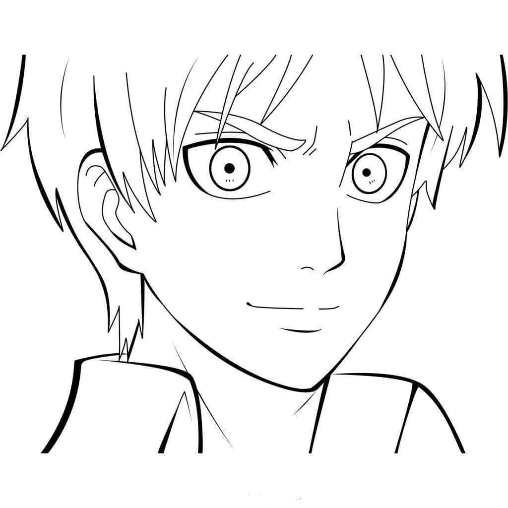 Dibujo de Enfrntate a Eren para Colorear