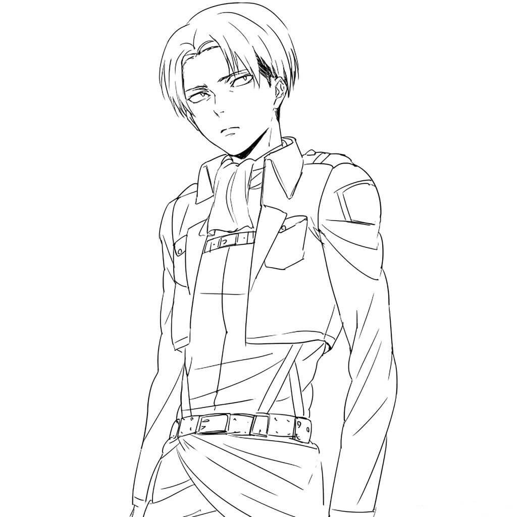 Dibujo de Levi Guapo para Colorear