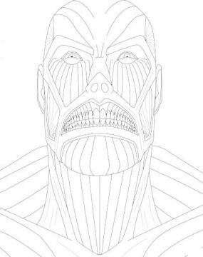 Dibujo de Titn Inusual Titn para Colorear