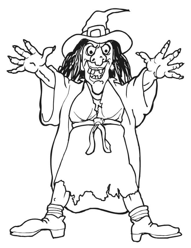 Dibujo de Bruja Getchya para Colorear