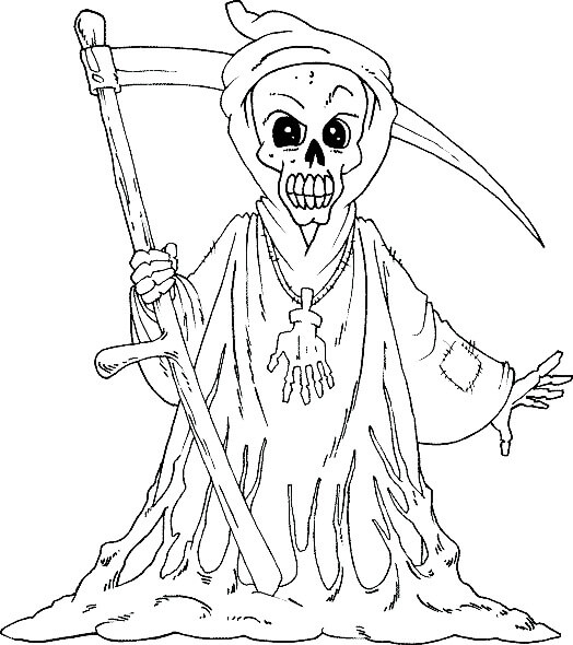 Dibujo de Muerte para Colorear