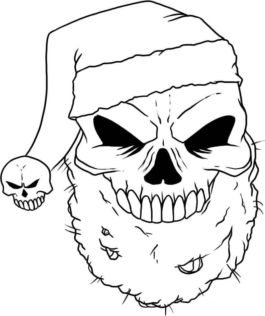 Dibujo de Santa Calavera para Colorear