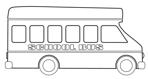Dibujo de Un Autobus Escolar para Colorear