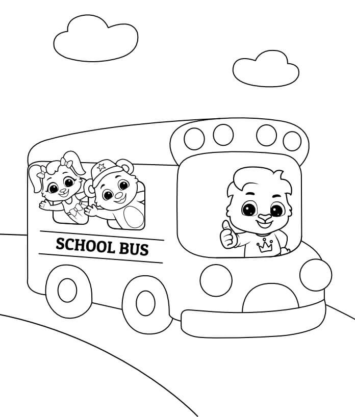 Dibujo de Autobs de Dos Pisos para Colorear
