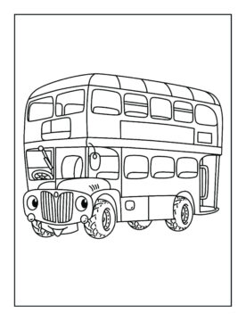 Dibujo de Animados de Autobs Scaled para Colorear