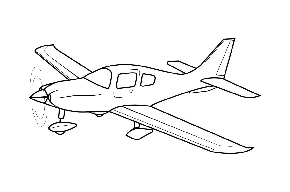 Dibujo de Aviones Asombrosos para Colorear