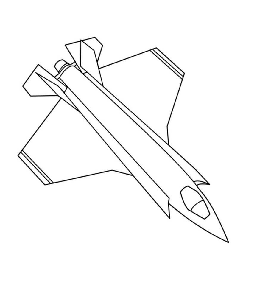 Dibujo de Aviones Fciles para Colorear