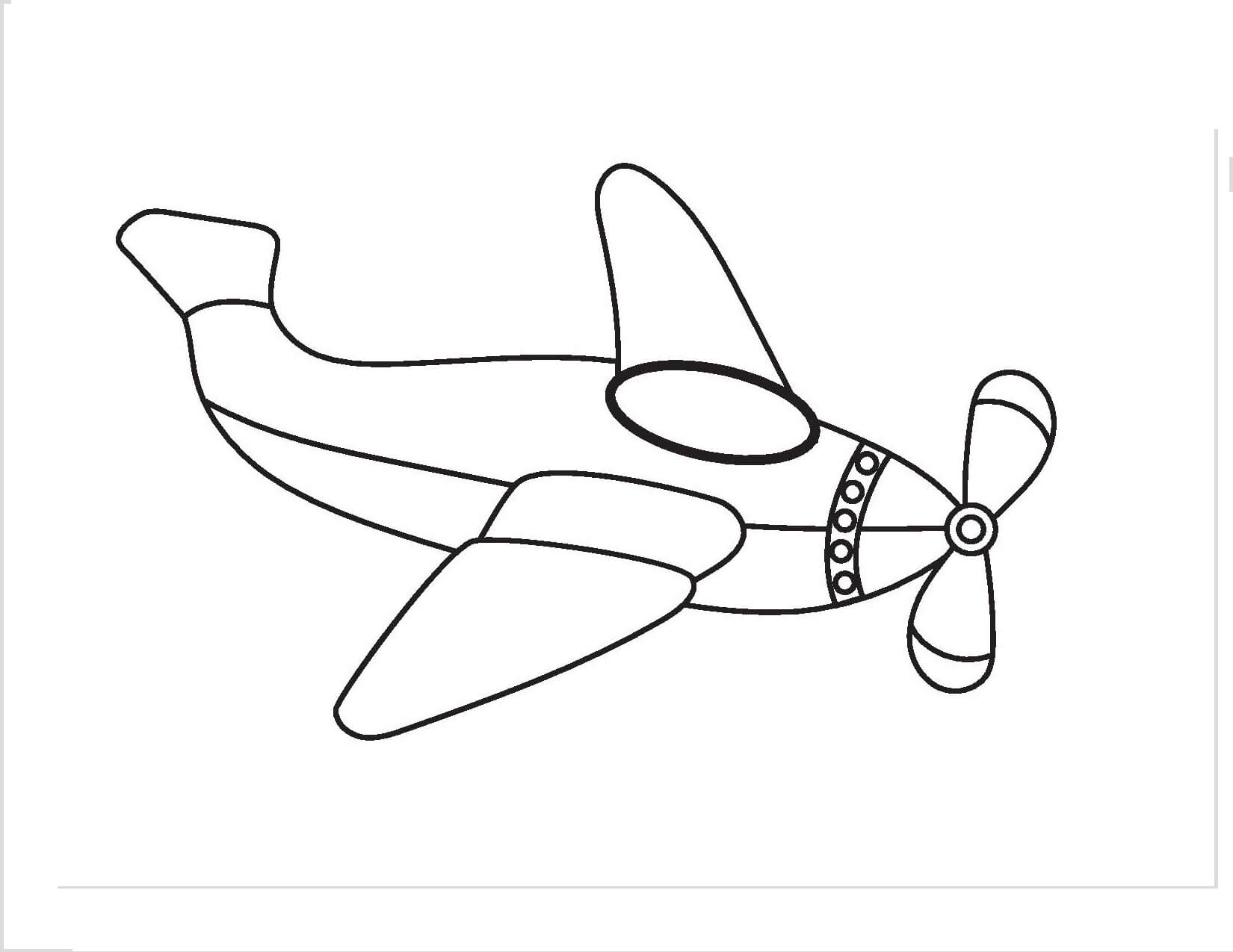Dibujo de Aviones Pequeos para Colorear