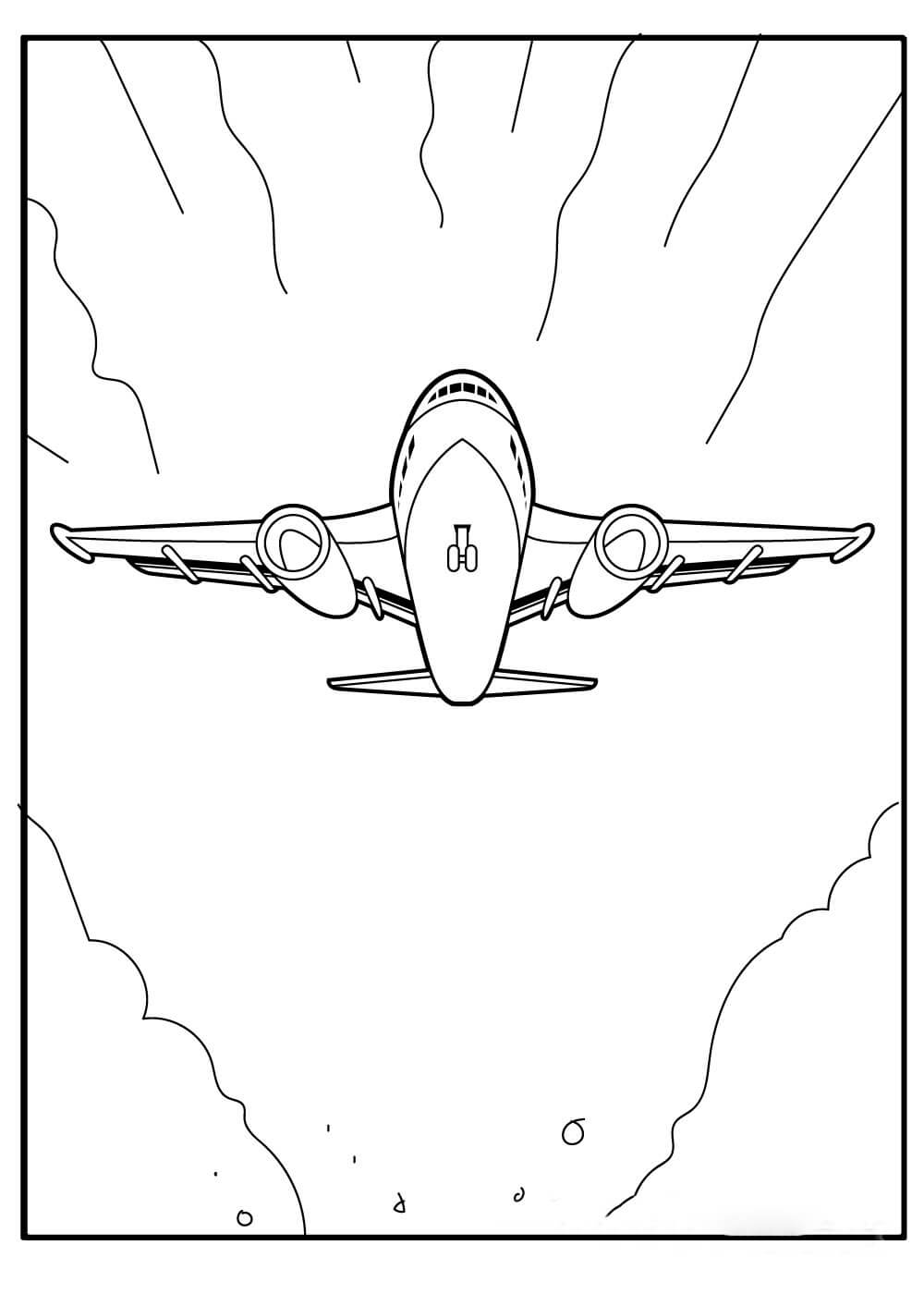 Dibujo de Aviones Perfectos para Colorear