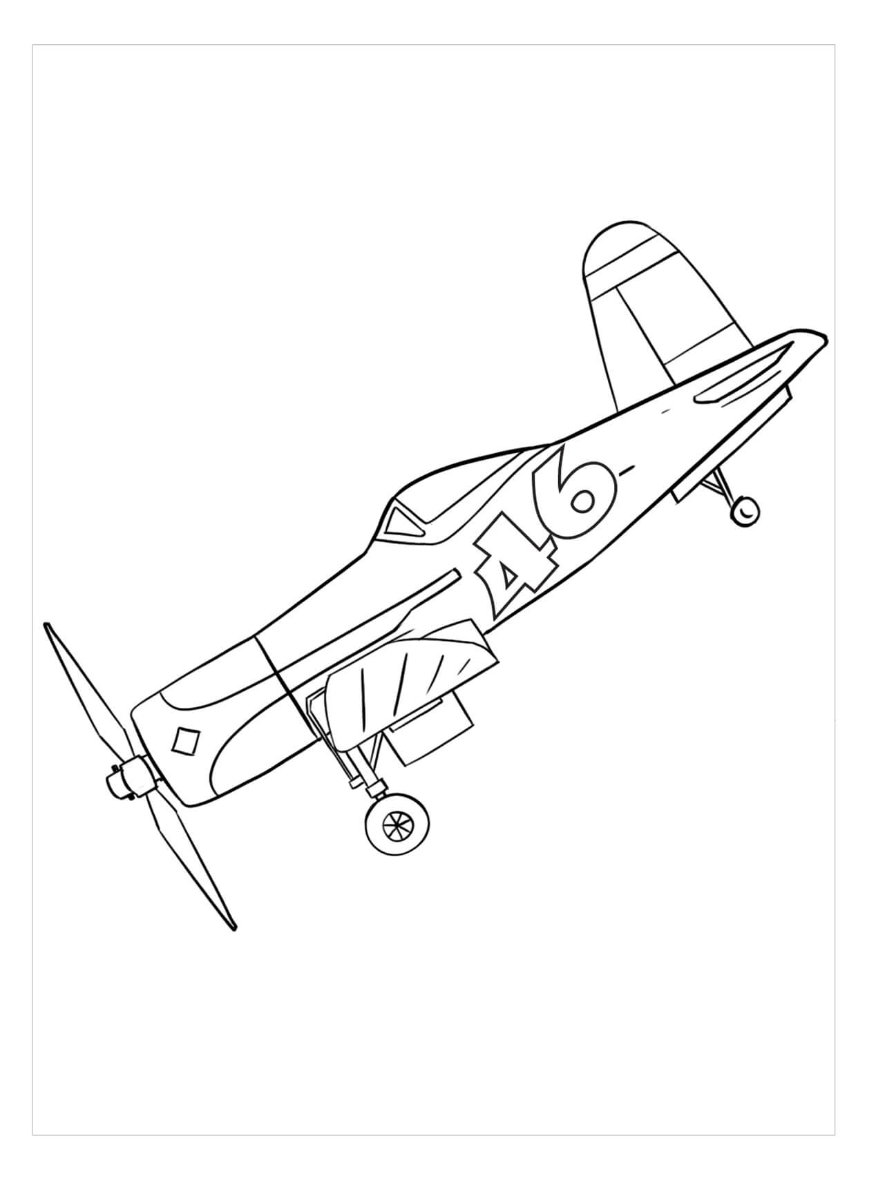 Dibujo de Avin de Carreras para Colorear