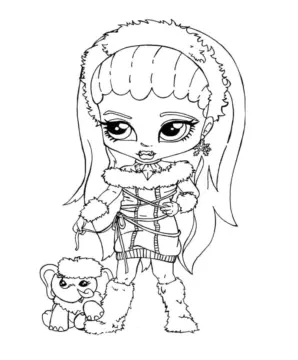 Dibujo de Monster High Baby Coloring Page para Colorear