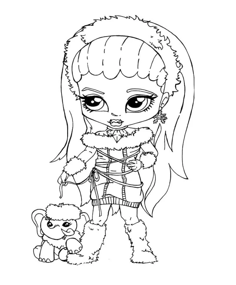Dibujo de Monster High Baby Coloring Page para Colorear