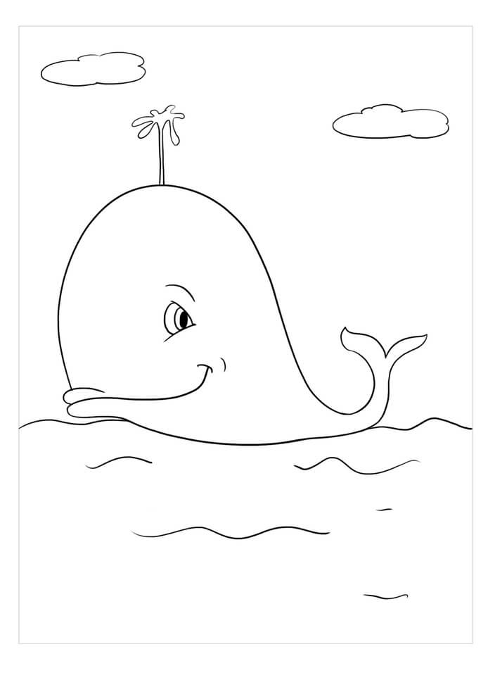 Dibujo de Gran Ballena para Colorear