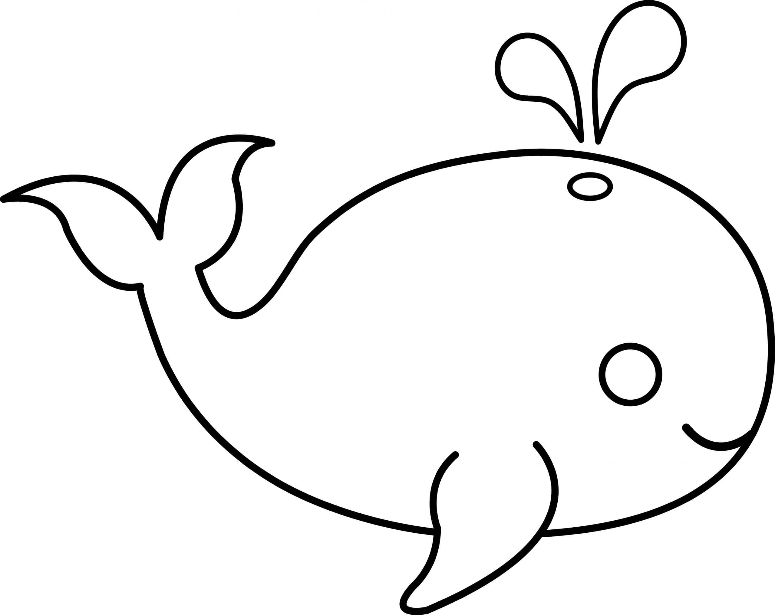 Dibujo de Linda Ballena para Colorear