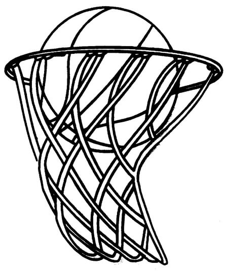Dibujo de Baloncesto básico 2 para Colorear