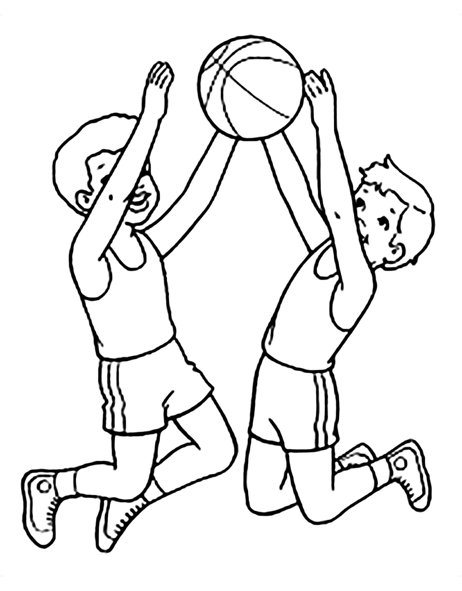 Dibujo de Baloncesto para niños para Colorear