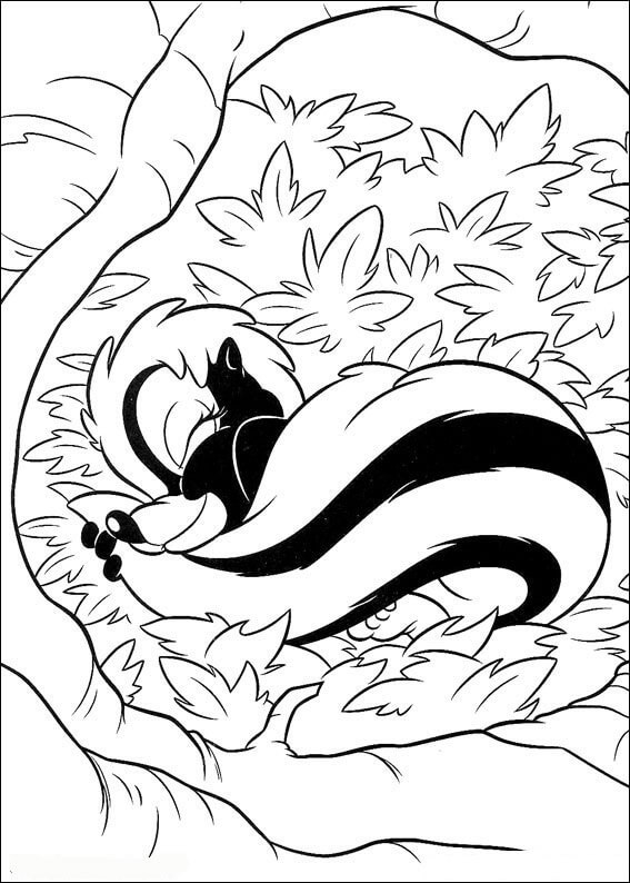 Dibujo de Flor Durmiendo para Colorear
