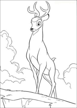Dibujo de Ronno de Bambi para Colorear