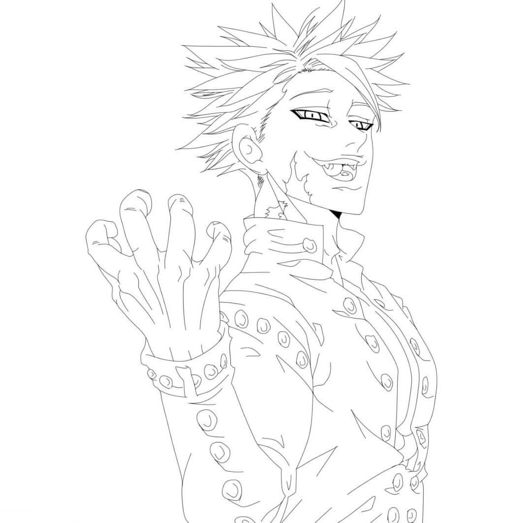 Dibujo de Ban Fresco para Colorear