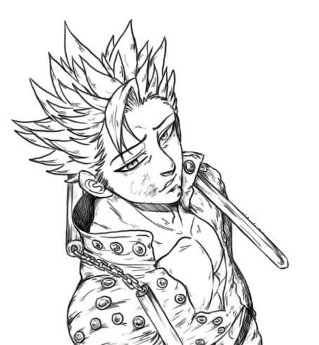Dibujo de Ban Reflexiones para Colorear
