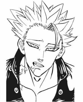 Dibujo de Cara de Ban para Colorear