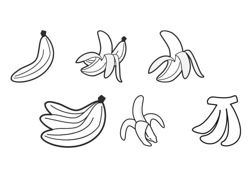 Dibujo de Buen Platano para Colorear